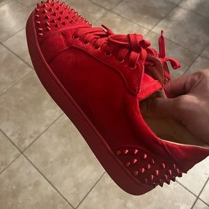 Designer red bottom shoe size 43